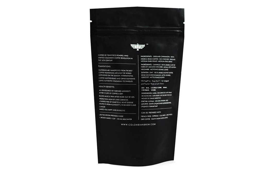 Colombian Brew Cinnamon Filter Coffee    Pack  100 grams
